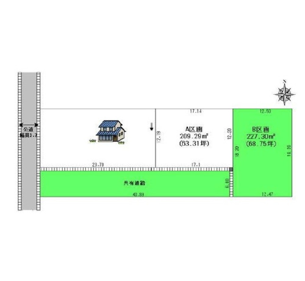 一宮市北浦町　全2区画　B区画 画像1