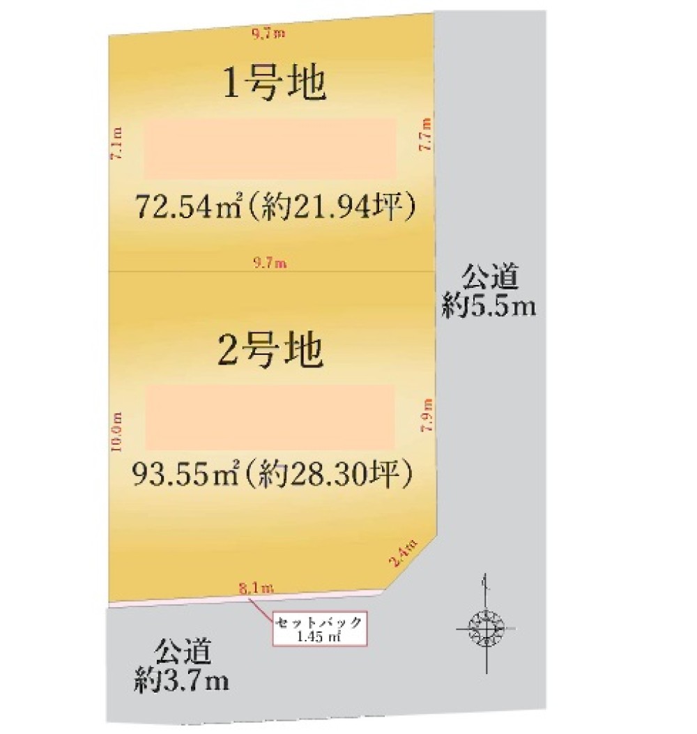 名古屋市西区名西　2期　全2区画　2号地 画像1
