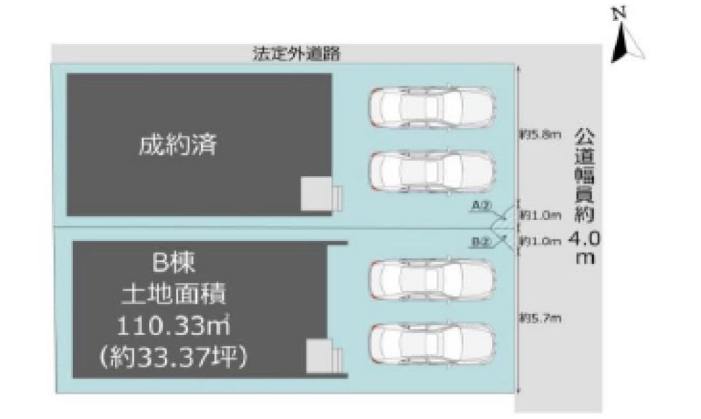 幸田町大字芦谷　全2棟　Ｂ棟 画像1