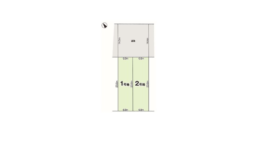 名古屋市西区枇杷島四丁目　4期　全2区画　2号地 画像1