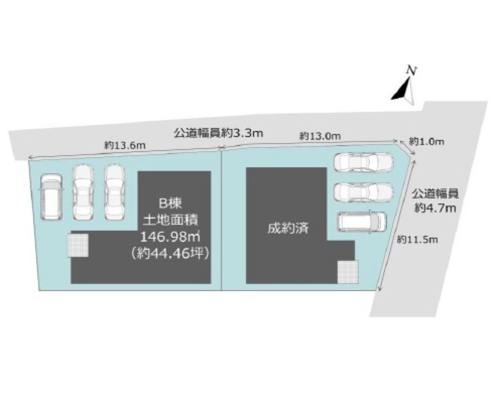 豊川市国府町下河原　全2棟　B棟 画像1