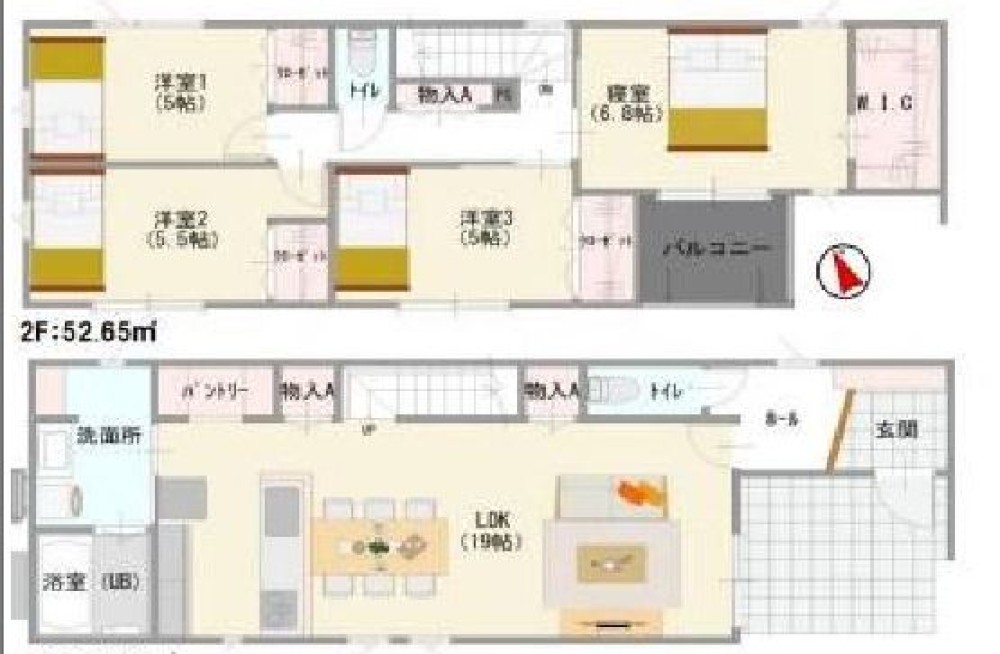 名古屋市天白区元八事　全2棟　1号棟 画像2