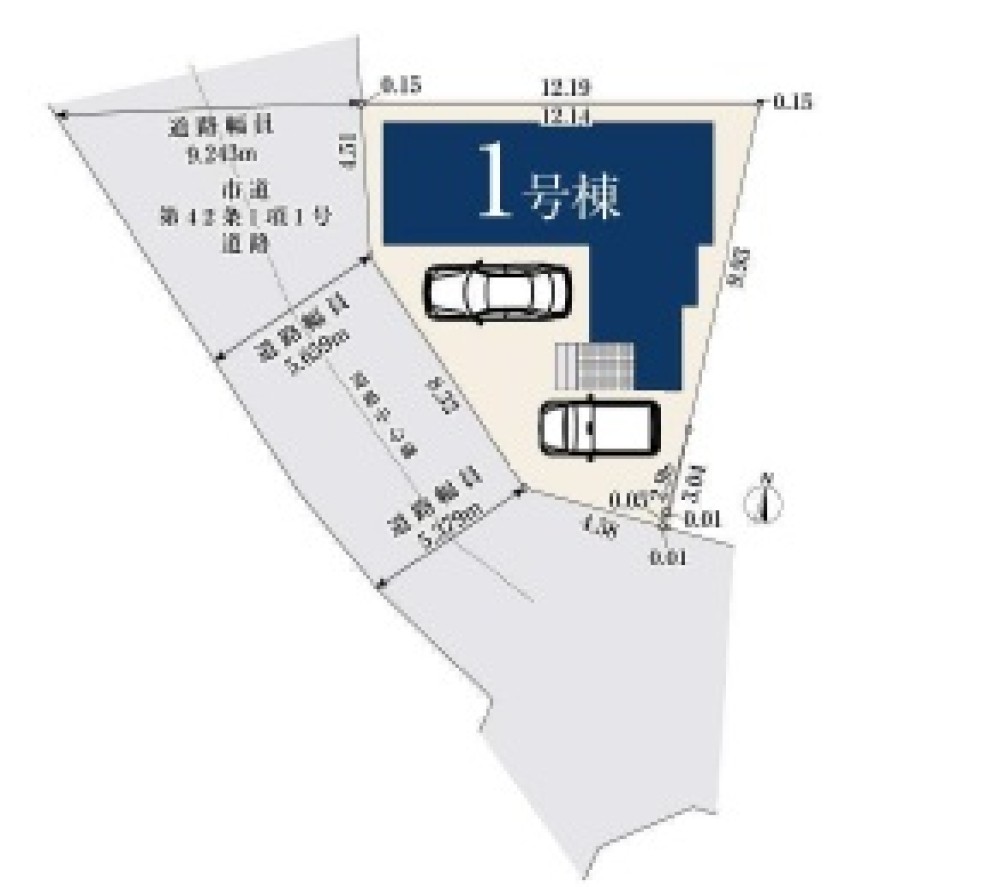 名古屋市中村区太閤414①　全1棟　1号棟 画像1