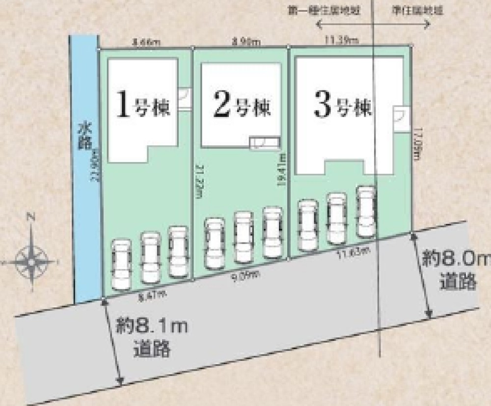 西尾市一色町　全3棟　3号棟 画像1
