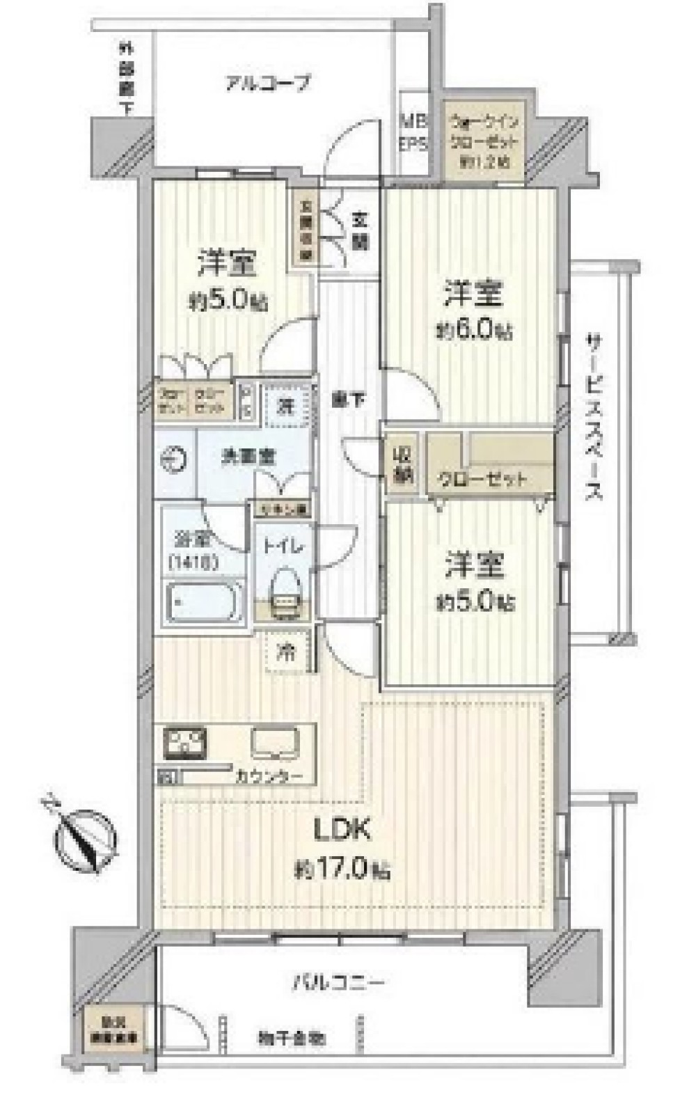 アルバックスタワー岡崎康生 画像1