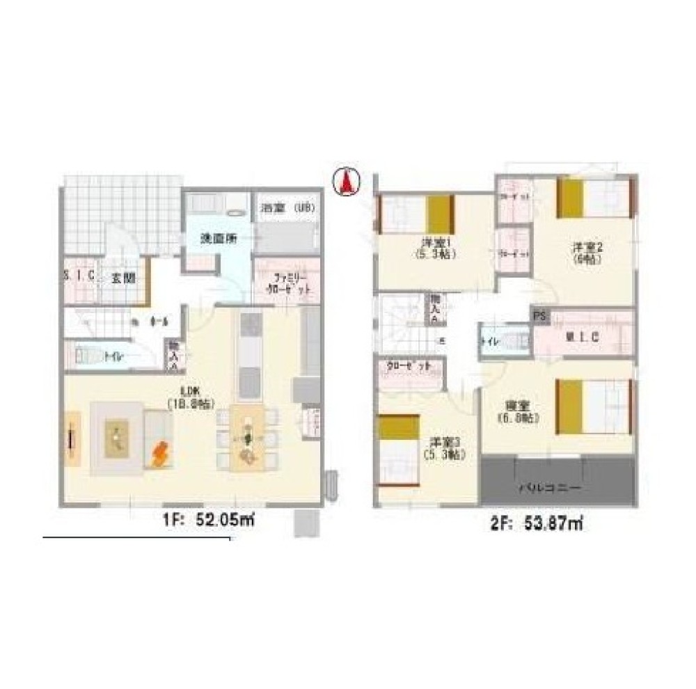 一宮市大和町　第七　全1棟 画像2
