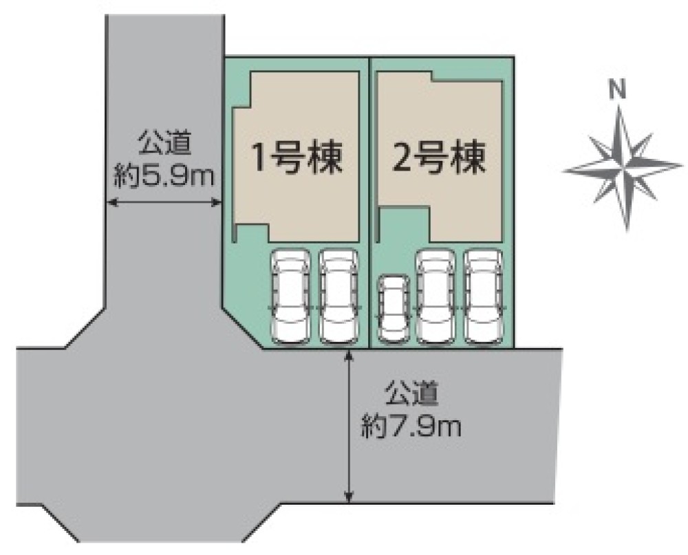 刈谷市半城土中町一丁目　全2棟　1号棟 画像1