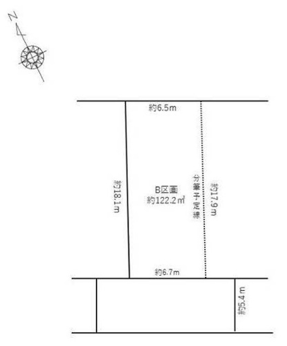 名古屋市中川区小本本町　全2区画　B区画 画像1