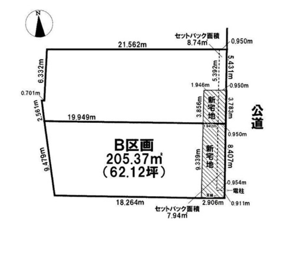 江南市後飛保町　全2区画　B区画 画像1