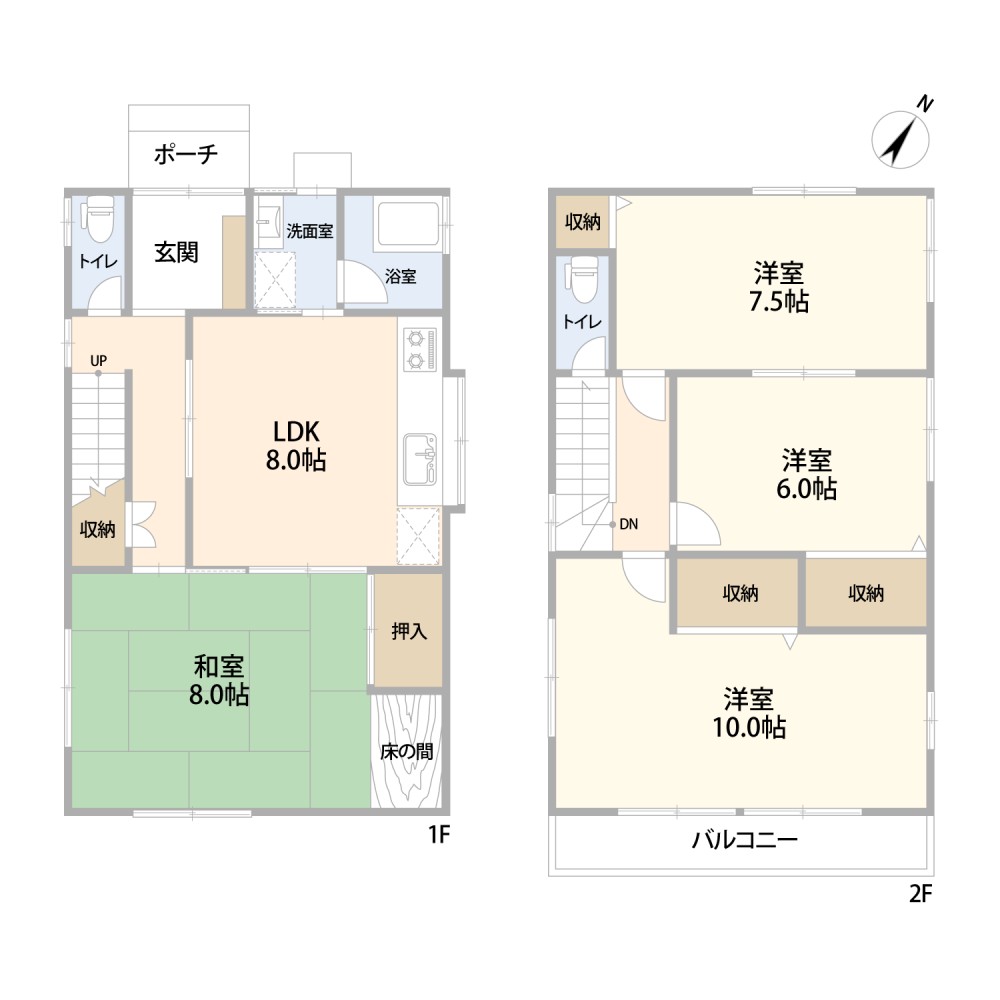 全居室6帖以上のゆったり設計！