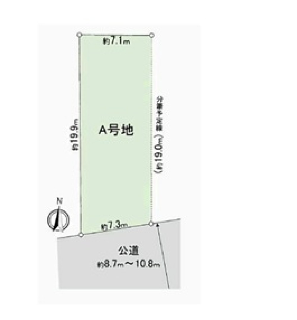 北名古屋市九之坪菰口　全2区画　A号地 画像1