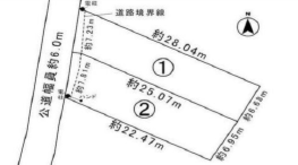 額田郡幸田町深溝　全2区画　1区画 画像1