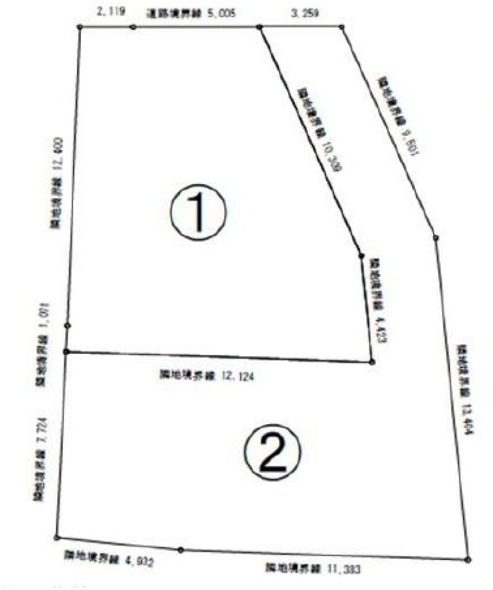 豊明市栄町大蔵下　2区画　1号地 画像1