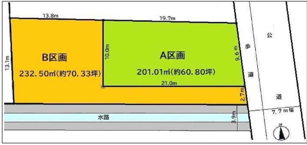 海部郡大治町大字三本木　全2区画　B区画 画像1
