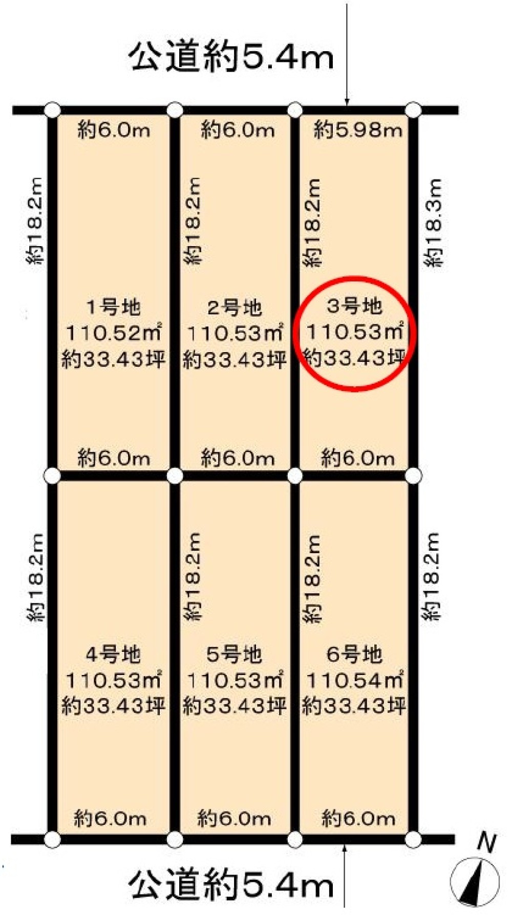 名古屋市南区観音町九丁目　全6区画　3号地 画像1