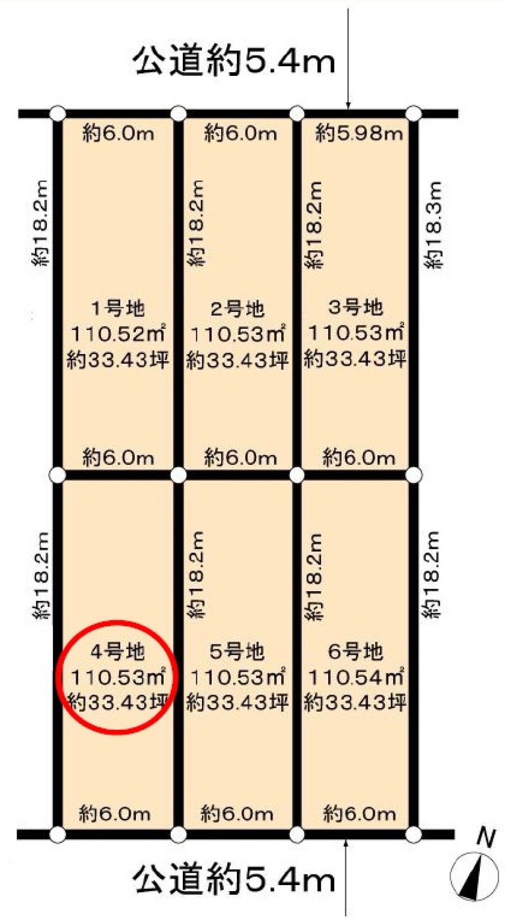 名古屋市南区観音町九丁目　全6区画　4号地 画像1