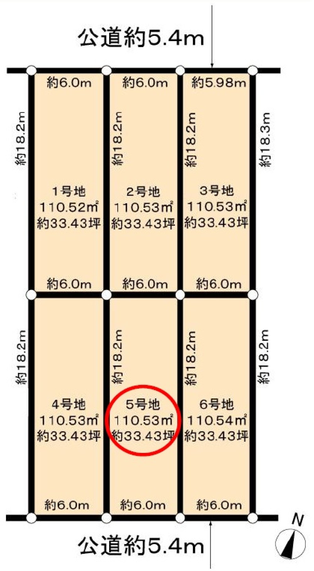 名古屋市南区観音町九丁目　全6区画　5号地 画像1