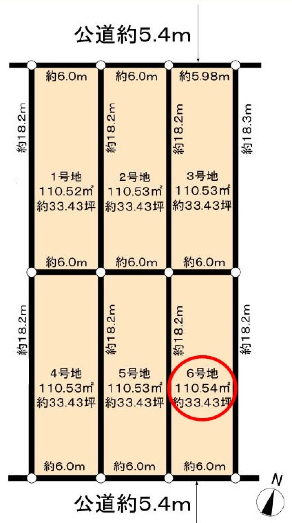 名古屋市南区観音町九丁目　全6区画　6号地 画像1