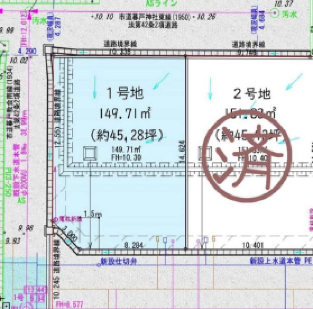 岡崎市矢作町　Ⅹ　全11区画　1号地 画像1