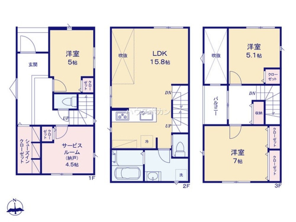 名古屋市中村区五反城町　634②　全2棟　No.1 画像5