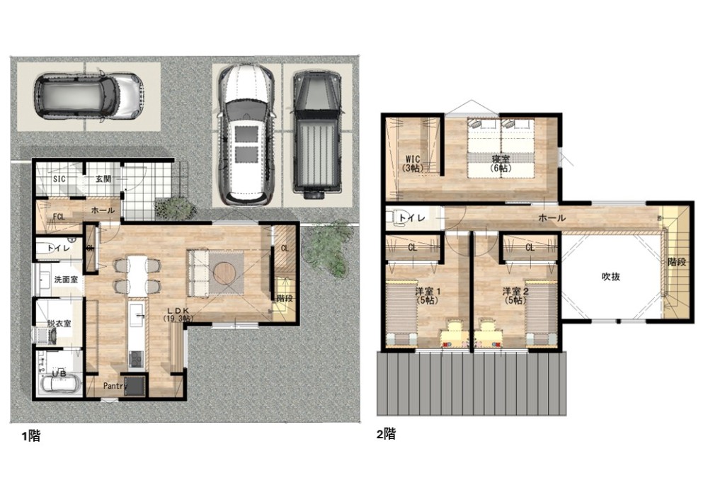 【HOLIDAYS SELECT】知多郡東浦町大字石浜　全1棟（352-Nプラン） 画像5