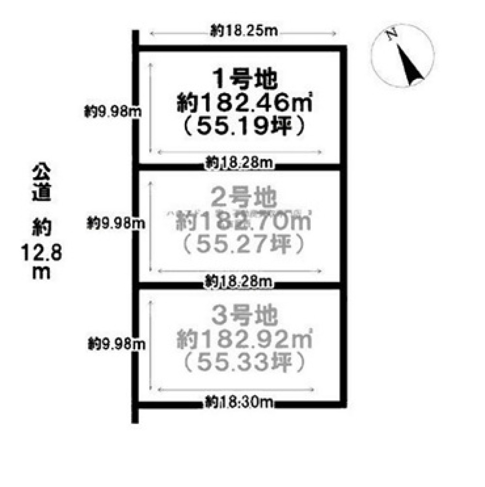 春日井市神屋町字御手洗　全3区画　1号地 画像1