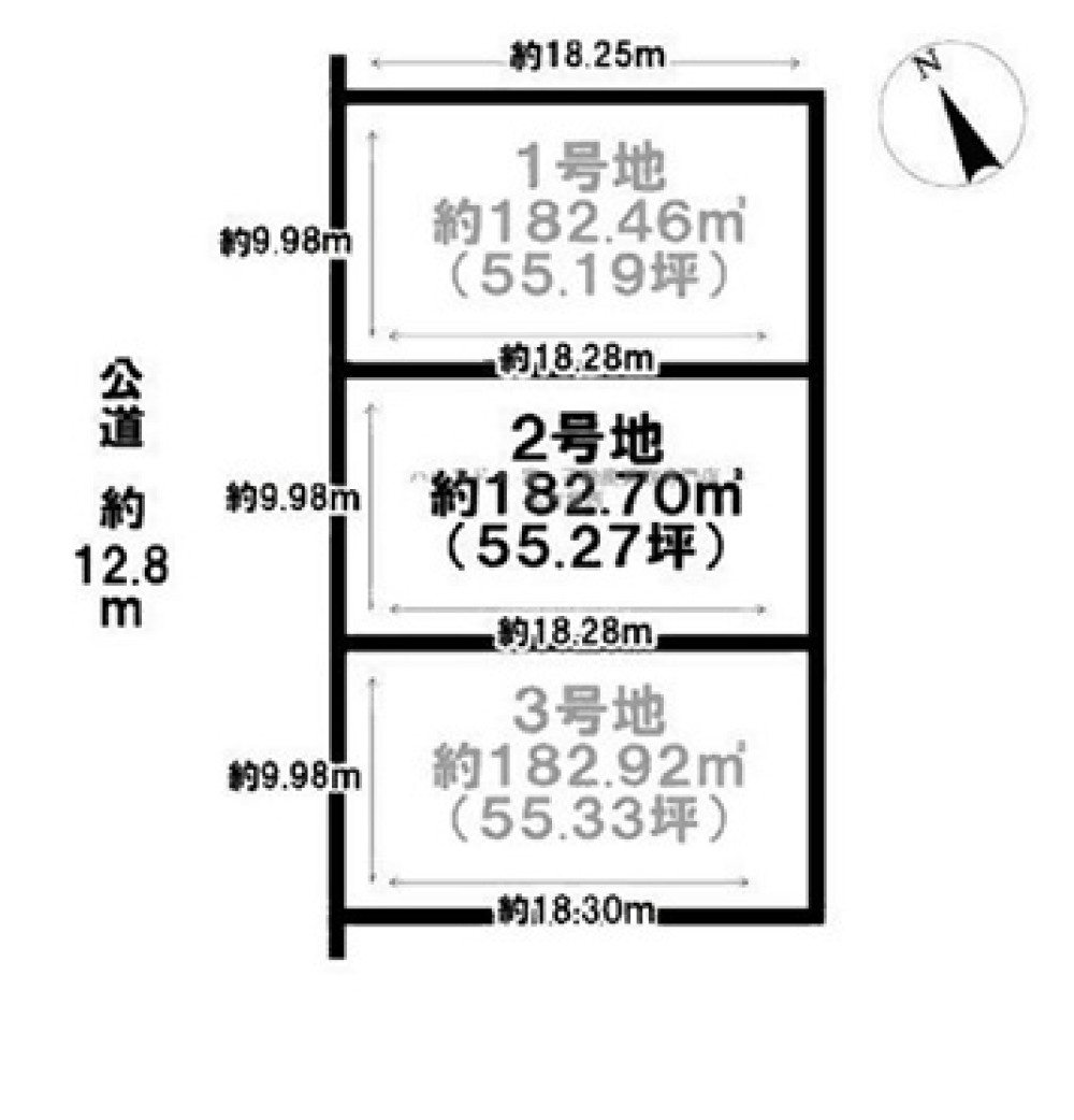 春日井市神屋町字御手洗　全3区画　2号地 画像1