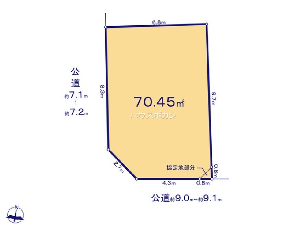 名古屋市瑞穂区牧町　1期　全3区画　1号地 画像1