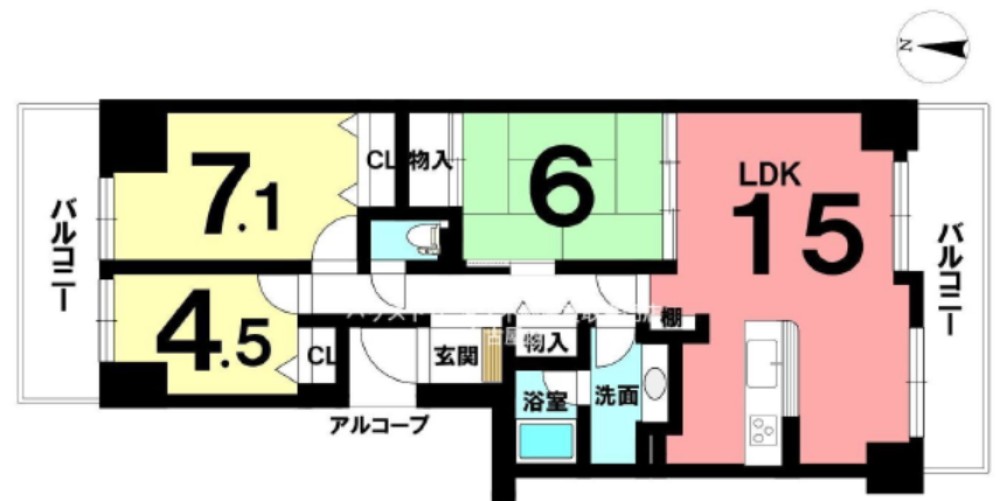 コープ野村新安城E棟 画像1