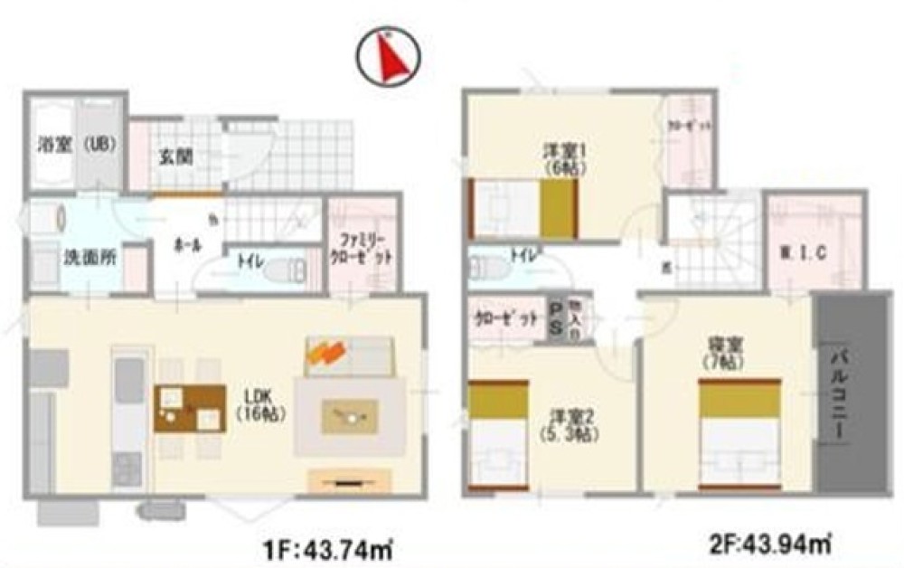 小牧市小牧原新田第8　全1棟　1号棟 画像2