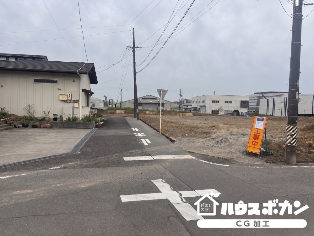 間口広々のため車の往来がスムーズです。