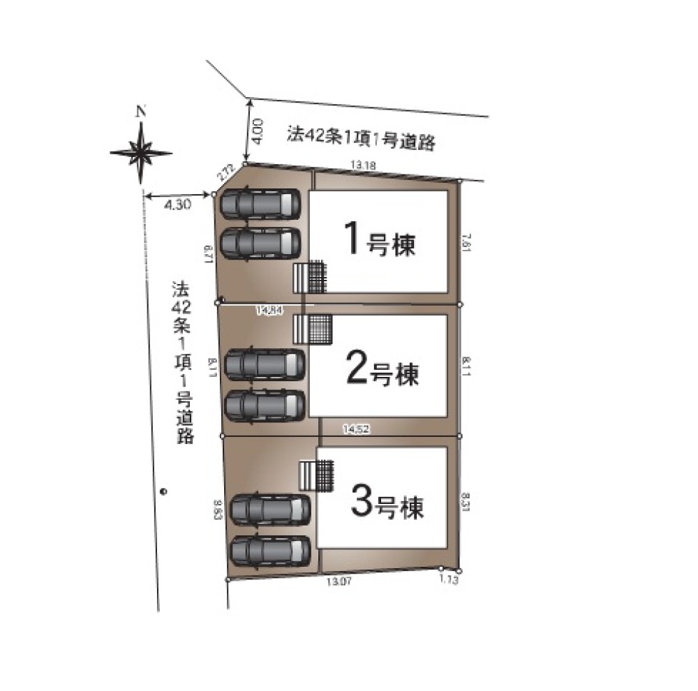 一宮市一色町　第1　全3棟　1号棟 画像1