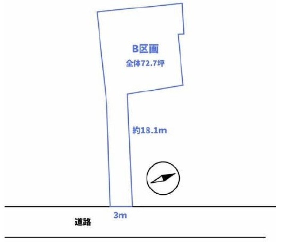 豊橋市老松町　全2区画　B区画 画像1