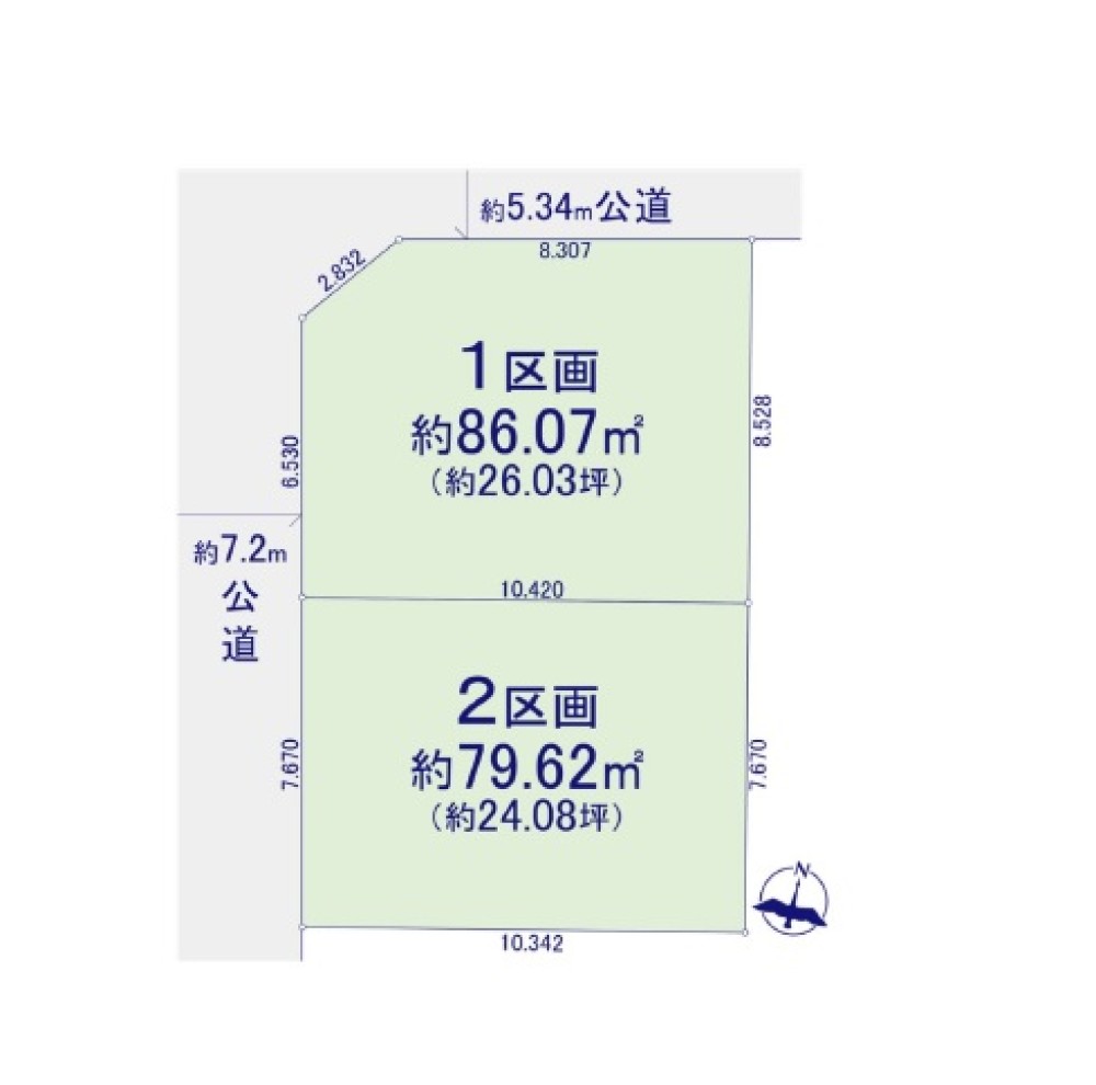 名古屋市瑞穂区白砂町　4期　全2区画　1区画 画像1