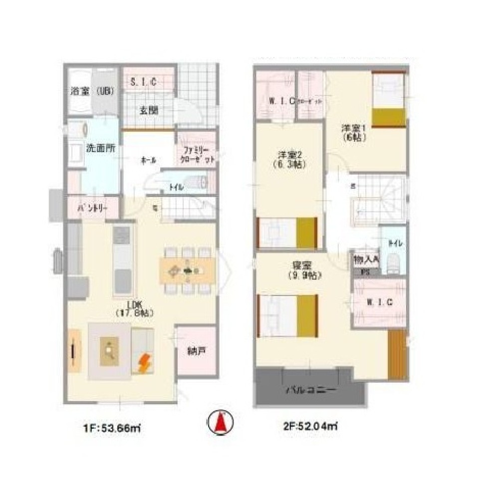 一宮市今伊勢町　第一　全3棟　2号棟 画像2