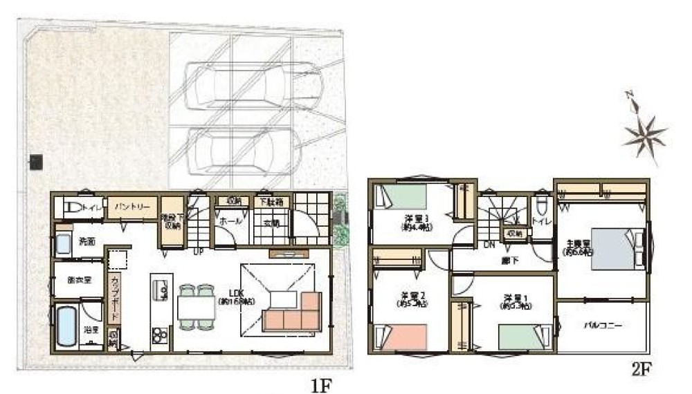 岡崎市井田町　2期　全2棟　2号棟 画像2