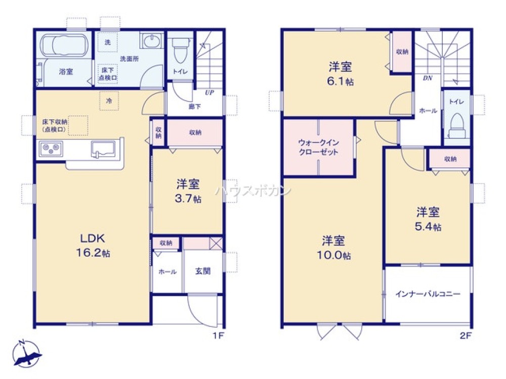 全居室収納豊富・ゆとりのある間取り◎