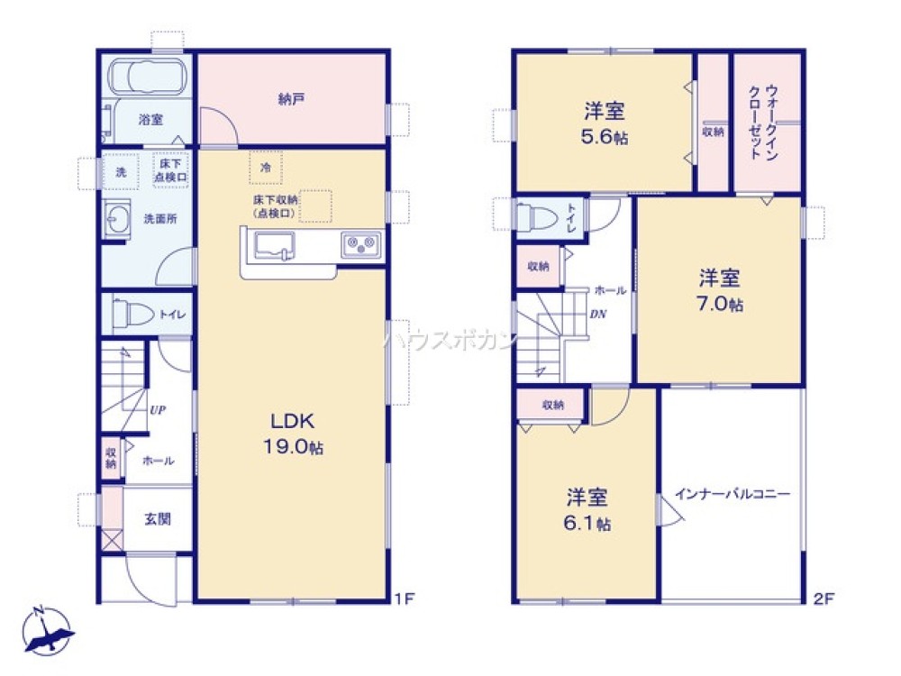 全居室収納豊富・ゆとりのある間取り◎