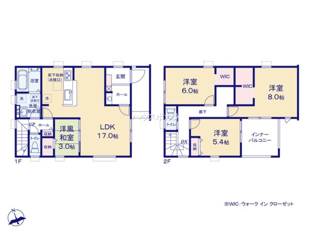 全居室収納豊富・ゆとりのある間取り◎