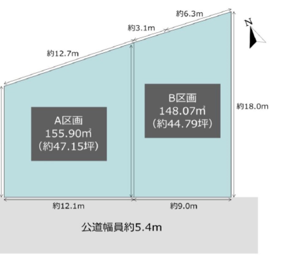 西尾市城崎町　全2区画　B区画 画像1