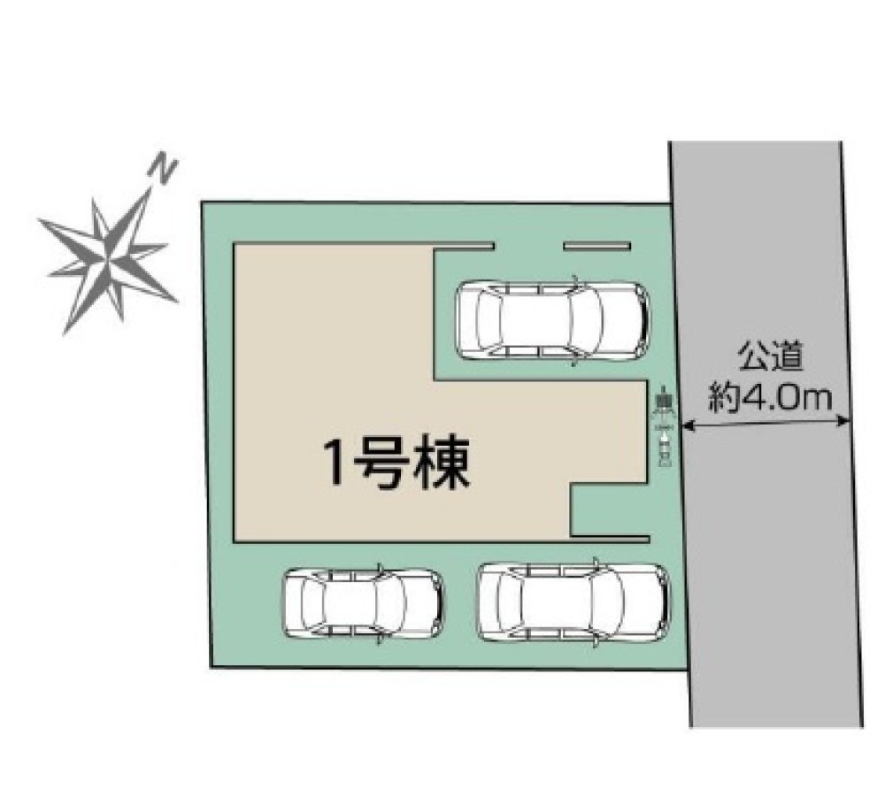 お車の駐車スペース3台分！