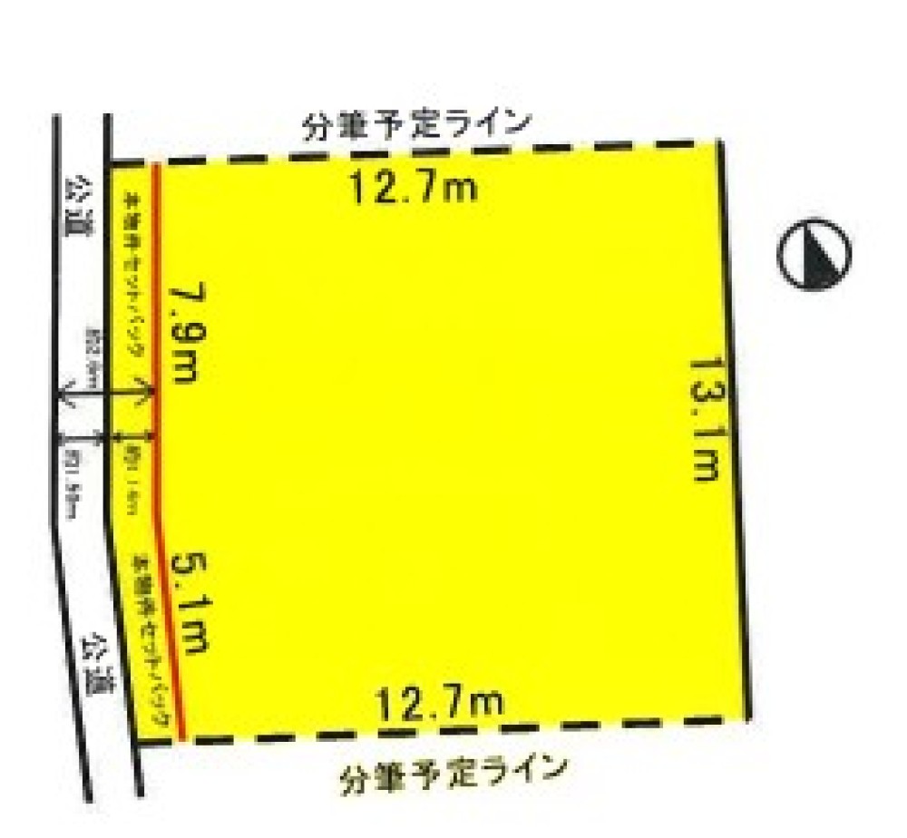 豊田市上丘町　全2区画　B区画 画像1