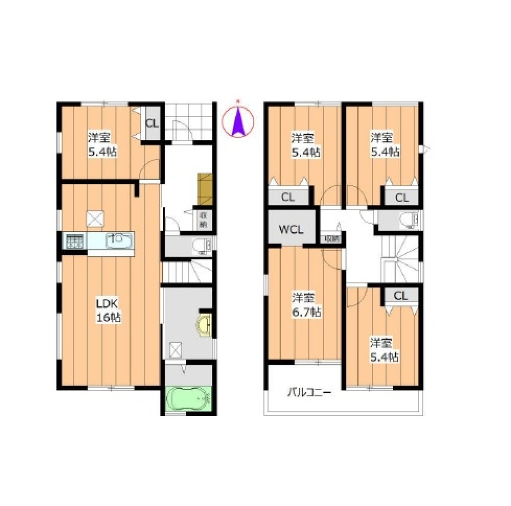 一宮市大和町　全3棟　3号棟 画像2