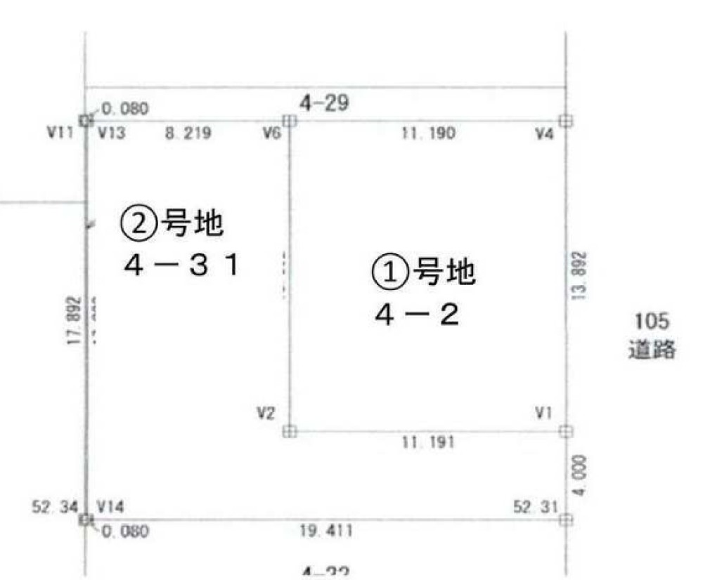 豊橋市牟呂大西町　全2区画　1号地 画像1