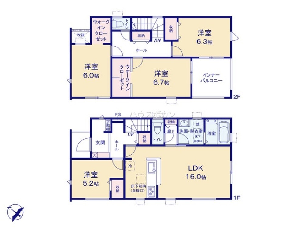 刈谷市井ケ谷町　全5棟　3号棟 画像4