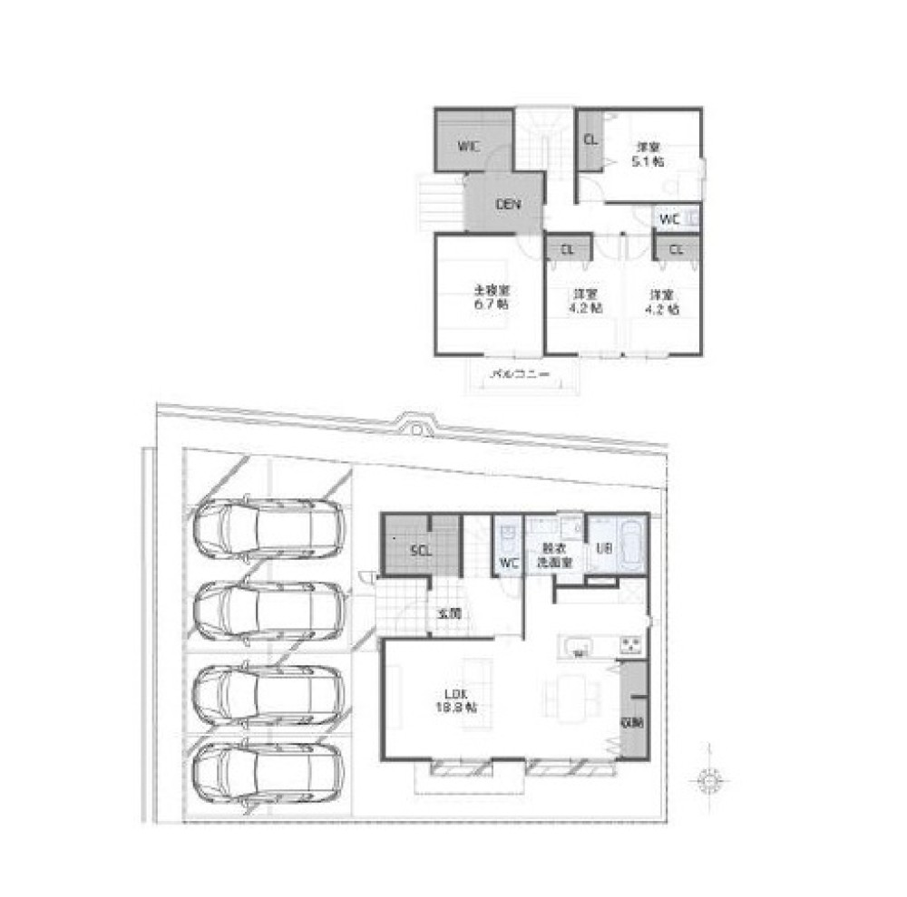 一宮市奥町　全4区画　D棟 画像1