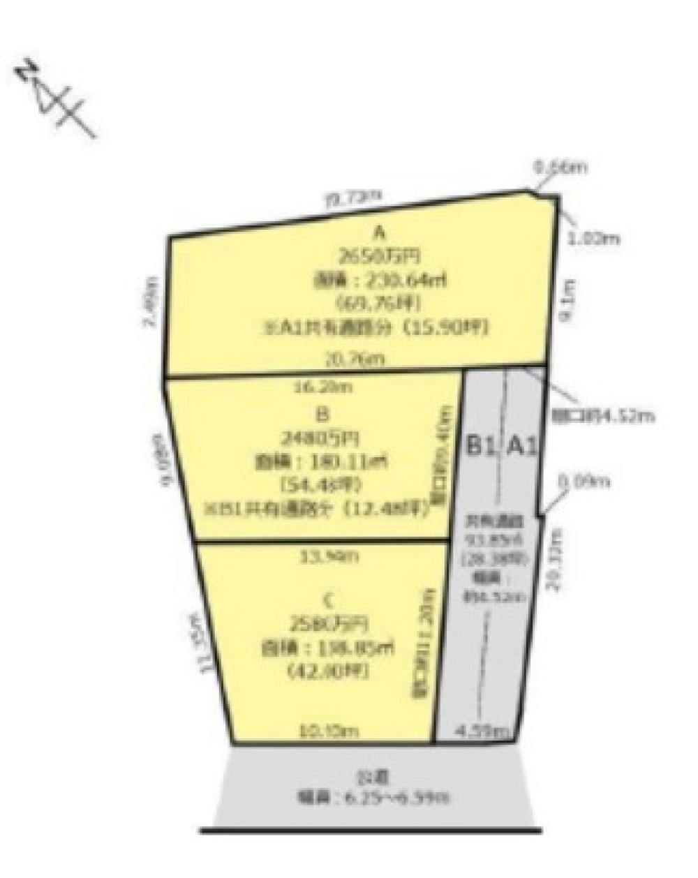 豊田市大林町　全3区画　A区画 画像1