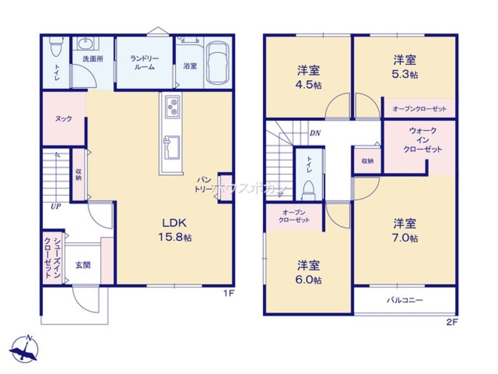 岡崎市大和町　全1棟 画像2