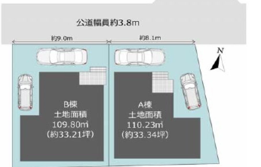 岡崎市栄町　全2棟　B棟 画像1