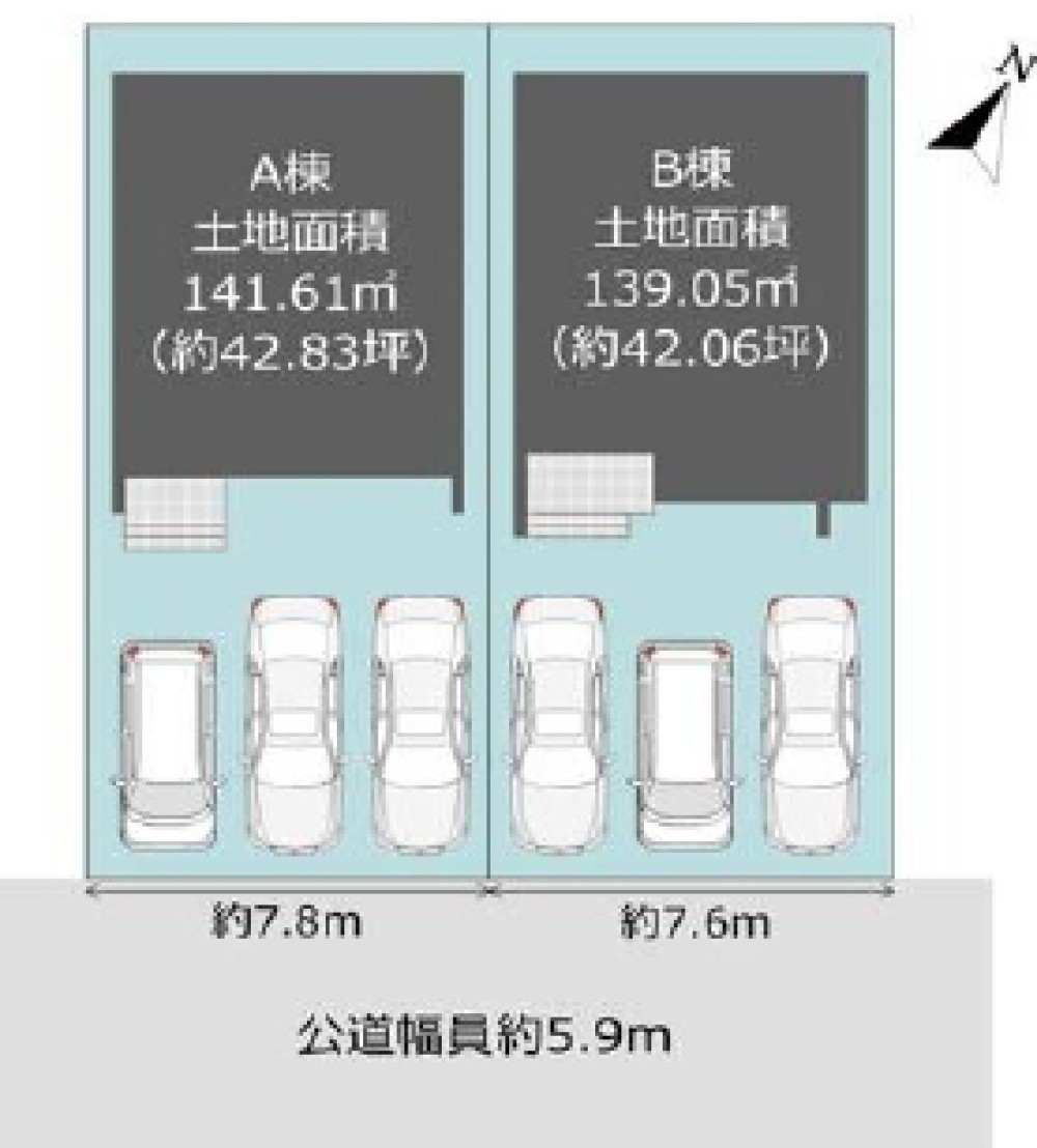 岡崎市中島西町　全2棟　B棟 画像1